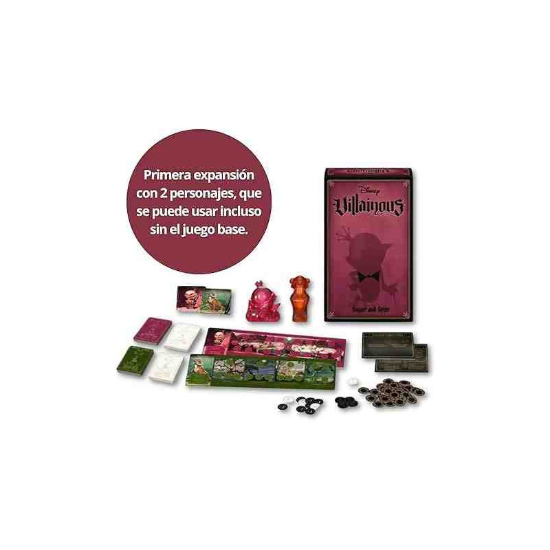  VILLAINOUS DISNEY: SUGAR AND SPITE Juego de mesa + 10 Años,2 Jugadores Ravensburger